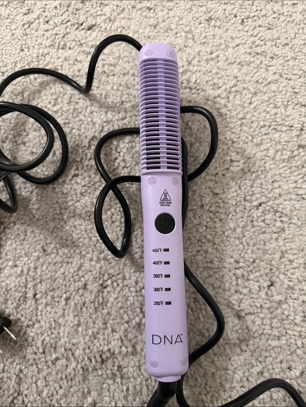 Lavender Travel Hair Straightener with Adjustable Heat